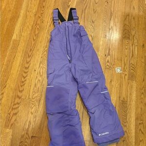 Columbia Kids Purple Bib Snow Pants